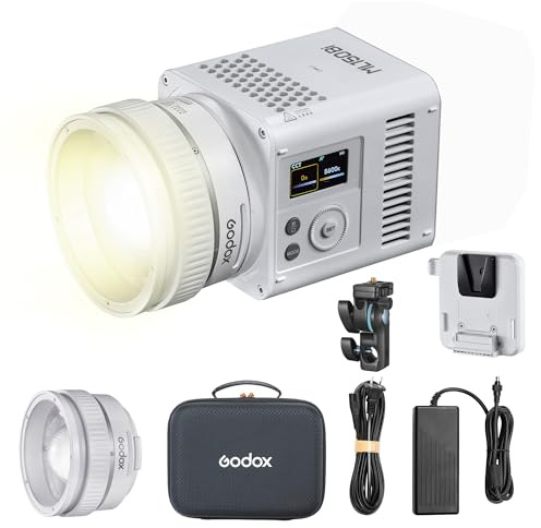Godox ML150Bi LED-Videoleuchte Bi-Farbtemperatur 2800K-6500K, 11 FX-Modi, 61.054 Lux @1m, CRI 96, unterstützt APP-Steuerung, NFC, DMX