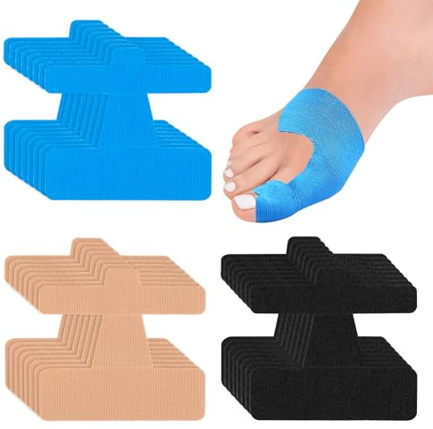 24 PCS Hallux Valgus Korrektur, Pre-Cut Kinesiotapes für Zeh und Fuß | Hallux Valgus Korrektur Kinesiotapes, Pre-Cut Kinesiologie Tape Sport für Zeh und Fuß