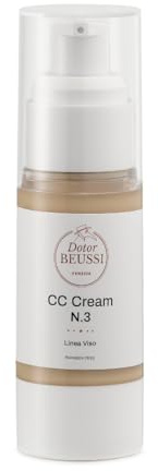 Dotor Beussi Crema Correttiva CC Cream N.3 | Crema Viso Pigmentata per Carnagioni Medie | Uniforma, Idrata e Illumina l’Incarnato | Copertura Naturale e Effetto Luminoso Made in Italy 30 ml