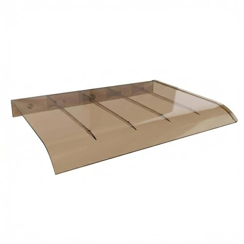 Trasparente Tettoia Per Porta Tenda Da Sole Per Finestra, Larghezza 40 50 100 150 200 250 300 cm Policarbonato Copertura Antipioggia Per Porta D'ingresso Portico Tetto(40x90cm)