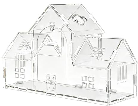 Spider Terrarium – Acrylic 28x10x19cm | Ventilated Clear Reptile Habitat With Magnetic Door | Escape Proof Enclosure Keeper Tank For Hermit Crabs Snails Mantises Scorpion Frog Use