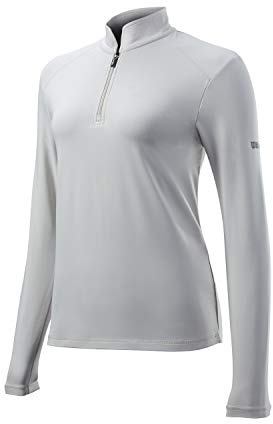 Wilson Termisk sporttröja för kvinnor, termoteknik, polyester/Elastane, Vitt, L
