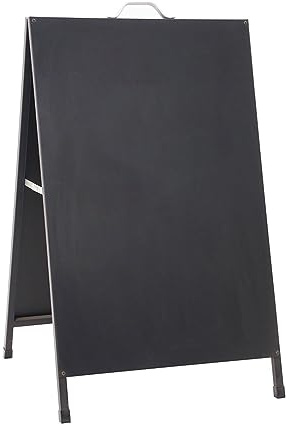 Danieli | Lavagna Magnetica Autoportante Da Esterno Dimensioni 60x90. Espositore Pubblicitario Con Maniglia per Offerte e Menu. Espositore per esterni Con Pannello Magnetico e Scrivibile (Nero)