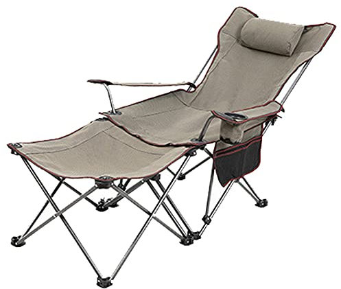 CFMZ Angelstuhl Faltbar, Campingstuhl Leicht 150kg, Karpfenstuhl mit FußAblage,Klappstuhl Camping Stuhl mit Armlehne Tisch, Leicht Faltstuhl Campingsessel B