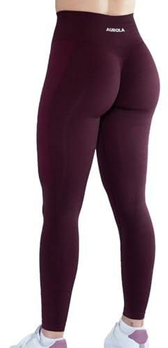 AUROLA Workout-Leggings für Frauen, Nahtlose Scrunch-Strumpfhose, Bauchkontrolle, Fitnessstudio, Fitness, Mädchen, Sport, aktive Yogahose