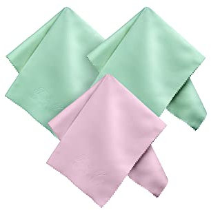 3 panni XXL per la pulizia degli occhiali, panni in microfibra assorbenti, confezione da 3 pezzi, 30 x 40 cm