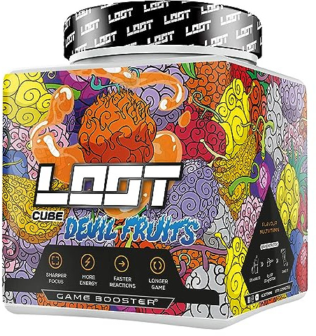 LOOT Energy Drink Game Booster, Devil Fruit, 50 Servings (400g) | Konzentration, Ausdauer, Reaktionsfähigkeit, Mit Koffein & 20 einzigartigen Inhaltsstoffen, Flow-State Formel