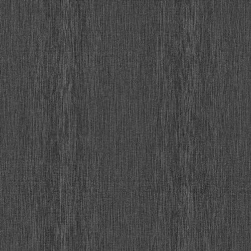 Erismann Tapete | Kollektion Fashion for Walls 4 | 10376-15 | Vliestapete | Uni/Einfarbig | 0.53 x 10.05 m | Schwarz | Wohnzimmer | Flur | Büro | Küche | Wohnräume