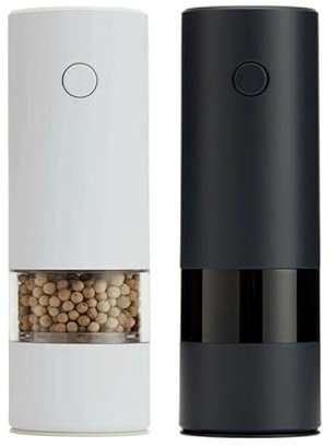 Molinillo de sal y Pimienta Molinillo Eléctrico de pimienta blanca y negra, molinillo de sal gruesa, molinillo de pimienta, herramientas de cocina for el hogar Salero y Pimentero Recargables (Color :