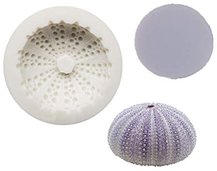 Seeigel für Muscheln, Silikonform, Meereslebewesen, Fondant, Dekoration, Schokolade, Blütenpaste, Kuchendekoration, Gad