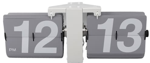 Itonash Digitale Retro-Klappuhr Zum Aufhängen an der Wand, Mechanische Vintage-Uhr, Batteriebetrieben