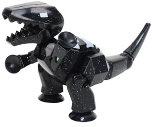 Zing Stikbot MEGA Dino Space Black T-REX – 6 Poseable Dinosaur Figure with Suction Cups, Stop Motion Animation Toy for Kids Ages 4+
