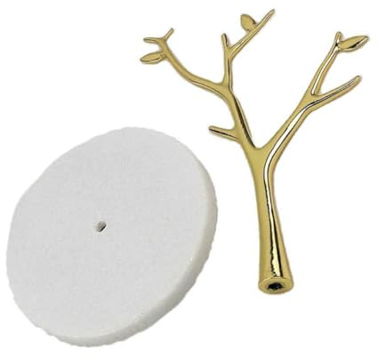 Gatuida Estante Para Colgar Joyas Forma De Árbol Organizador De Joyas Dorado Base De Mármol Blanco Soporte Para Pendientes Decorativo y Funcional Adecuado Hogar y Tiendas Diseño y Elegante