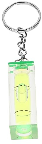 Sewroro Portable Mini Spirit Level Keychain with Accurate Bubble Measurement and Sturdy Plastic Material, Unique Fashionable Design Suitable for Everyday Use and Organizing Keys Random Random Color