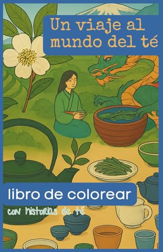 Un viaje al mundo del té-Libro de colorear con historias de té:: Colorea, relájate y sorprendete con la cultura del té.
