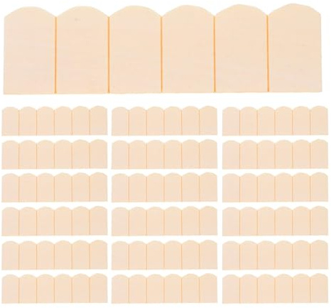 SOIMISS 48 Pezzi Tegole in Legno in Miniatura per Tetti di Casette delle Bambole Accessori in Scala Non Finite Finte Decorative per Casette Minuscole e Spazi Esterni