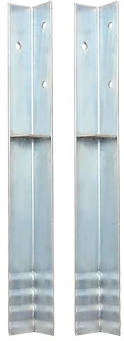 Lumanois Bodenanker L-Form für Spielturm 2 STK. Stahl 5 x 5 x 50 cm,3kg,142301
