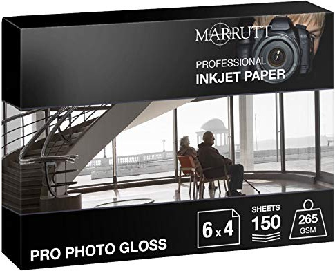 Marrutt 265gsm Pro Photo Gloss Inkjet Paper: 6 x 4 - 150 Sheets