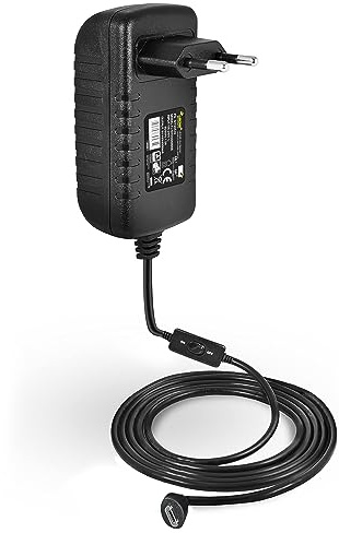 LEICKE 20W Netzteil 5V 4A Micro USB | Mit Power-Switch | Kompatibel mit Raspberry Pi 2 Model A und B, Raspberry Pi 3 und Model B, Bose Soundlink Colour Mini II, Smartphones, etc. | TÜV Zertifiziert