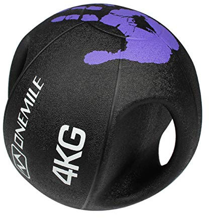 Medizinbälle Hua Fitness-Medizin-Bälle Für Männer Und Frauen, Doppelte Griff-Vollgummi-Hüpfkugel, Balance-Ball, Kraft-Trainingsball, 3kg, 4kg, 5kg, 6kg, 7kg, 9kg, 10kg, 10kg, (Size : 4kg)