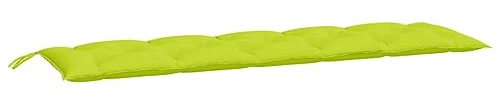 vidaXL Gartenbankauflage, Bankauflage Sitzkissen Outdoor, Polsterauflage Auflage für Gartenbank, Bankpolster Bankkissen, Hellgrün 180x50x7cm Oxford-Gewebe