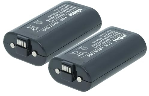 vhbw 2x batteria compatibile con Microsoft Xbox One, Xbox One Elite, Xbox One S, Xbox One Wireless controller (1100mAh, 3V, Li-Ion) nero
