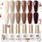Born Pretty UV Nagellack Braun - Hautton Nude Herbst Winter Gel Nagellack Geröstete Kastanien Schokoladenkollektion UV Lack Neutral Beige Khaki Maniküre und Nagelkunst DIY zu Hause