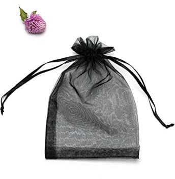 50 Stück 5 x 7, 7 x 9, 9 x 12, 13 x 18 cm, Organzabeutel, Schmuckverpackungsbeutel, Hochzeitsfeier, Dekoration, Kordelzugbeutel, Geschenkverpackungsbeutel, 5 x 7 cm