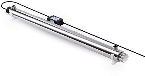 Bellerofonte Stérilisateur pour eau, lampe UV 55 W, débit 30 l/min, pour systèmes de filtration, osmose inverse et aquarium