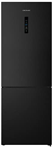Cecotec Frigorífico Combi 2 Puertas Bolero CoolMarket Combi 495 Black. 495 L, Altura 200 cm y 70 cm Ancho, Bajo Consumo, Sistema Multi Air Flow, total No frost, Multi Cooling