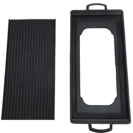 Mini Parrilla para Barbacoa Parrilla de Carbón Barbacoa de Carbón Multifuncional Estufa Barbacoa de Mesa Portátil para Picnic Jardín Terraza Camping Viajes (38x18cm/15,0x7,1