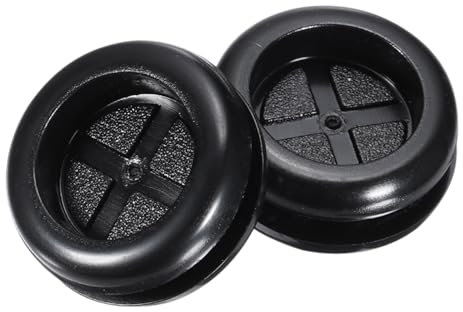 QUARKZMAN Guarnizione in Gomma Rotonda a Doppia Faccia Diametro Montaggio 28mm ID 22mm per Protezione Cavi 10pz