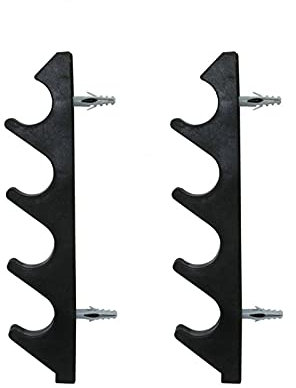 Xilin-872 Angelrutenhalter Horizontalstangengestell for Angelruten Wandgestelle Lagerung Angelrute Halter 4 oder 5 Ruten Wandhalterung Fit Garage Kabinen Keller Rutenhalter(4 Rod Rack)