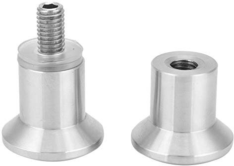 Risegun Türknauf Glastürgriff, Hochglanz-Duschtürgriff, Schrankschubladenknauf, Möbelbeschläge, SUS304 Edelstahl, 14 cm, Chrom-Finish