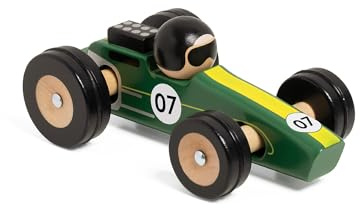 Classic World Holz-Rennauto Spielzeugauto Silverstone für Kinder