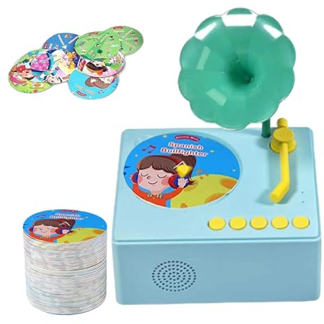 Classic Phonograph Toy, Kids Gramophone With 96 Cards, Music Playing Children's Phonograph Story Music Player For Kids Early Learning