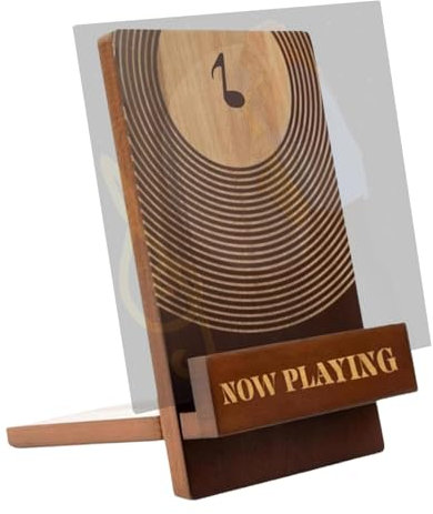 Generisch Now Playing Vinyl Schallplattenständer, Now Playing Vinyl Stand, Now Playing Plattenspieler Ständer, Schaukasten Für Retro Schallplatten Aus Für Alben Und CDs