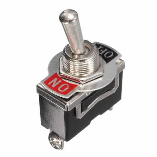 Interrupteur à Bascule Miniature SPST Compatible avec Les Applications Automobiles 12V avec Couverture étanche sur l'interrupteur Hors Commande Compatible avec l'intérieur de la Voiture