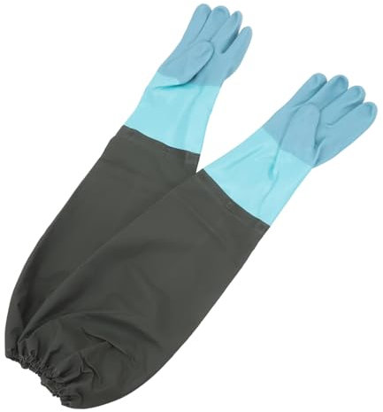 Homoyoyo Guantes Largos De Goma Impermeables Para Limpieza Guantes Codo Resistentes Para Jardinería De Trabajo De Caucho Para Lavar Platos