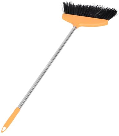 Luxshiny Escoba De Cerdas Suaves para Barrer Polvo Interior para Cocina y Garajes Escoba Comercial Resistente De Plástico con Mango y Ángulo Amplio para Limpieza De Pisos Exterior