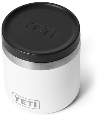 YETI Rambler - Recipiente aislado para alimentos, Blanco, 8 oz (237 ml)