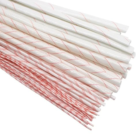 YINLUCK Guaina in Fibra di Vetro Intrecciata Ad Alta Temperatura 20 M (2x10 M) - Isolante for Cavi Flessibile E Impermeabile Rivestito in Cera Gialla (1-20 Mm)(10mm)