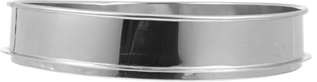 jojofuny Kitchen Beans Sifter and Home Beans Strainer 32Cm Stainless Steel Corn Sifter with Wear Resistance and Easy to Hold Design for Efficient Grain Sieving