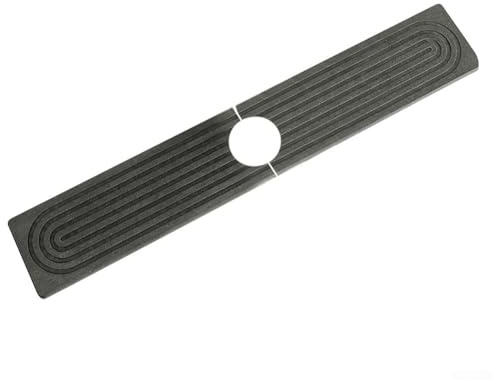 Yhenlovtt Tappetino assorbente in diatomite ad asciugatura rapida, vassoio paraspruzzi per lavandino, 60 x 10 cm, per piani di lavoro della cucina o del bagno (grigio scuro)