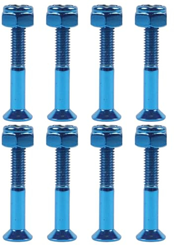 Dime Bag Skateboard Mounting Hardware 1.25 Phillips Blue Nuts and Bolts