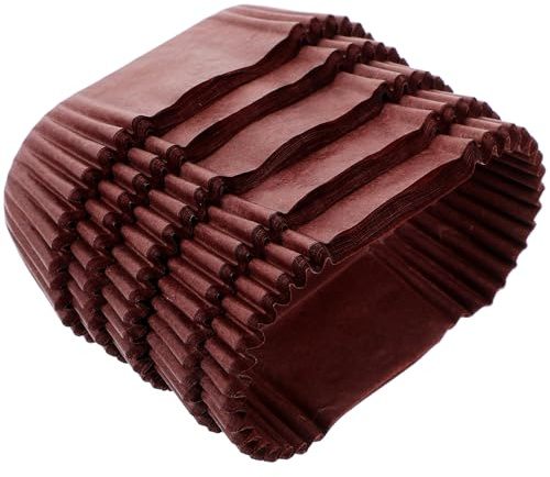 INOOMP Pirottini di Carta Ovali da Forno 9 CM 1000 Pezzi Fodere Monouso per Dolci e Plumcake Resistenti per Cucina Casalinga e Feste