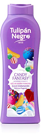 Tulipán Negro - Gel de Baño Candy Fantasy, Nutritivo e Hidratante, Gel de Ducha con Fragancia Dulce, 650 ml