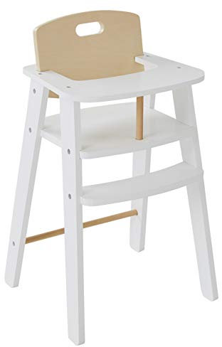 Vertbaudet Puppen-Hochstuhl aus Holz FSC® rosa/Natur ONE Size