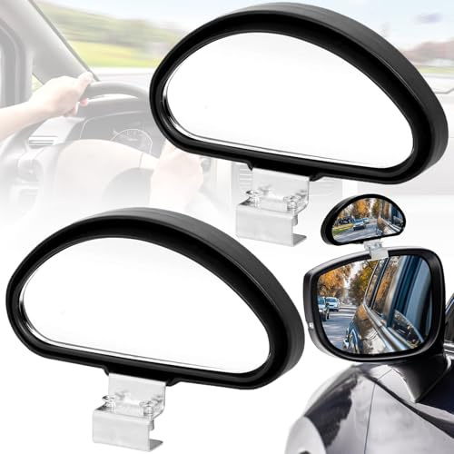 Srup 2 Pcs Auto Espejos de Punto Ciego, Retrovisores de Ángulo Muerto para Coche, Espejos de Punto Ciego, Espejo Retrovisor Apto Para Todo Tipo de Vehículos