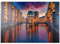 MyPuzzle Speicherstadt Hamburg bei Dämmerung - Premium 1000 Teile Puzzle - MyPuzzle Sonderkollektion von Puzzle Galaxy